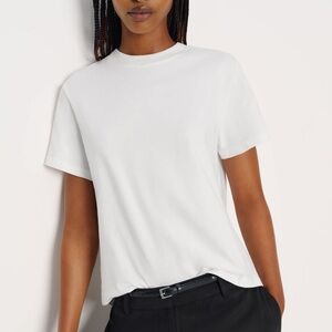 Reformation Ronan White Crew Tee